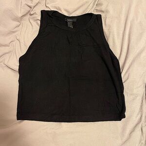 Ribbed Black Tank